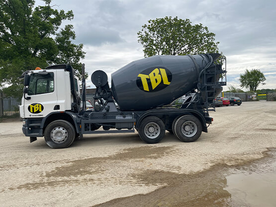 Concrete mixer truck